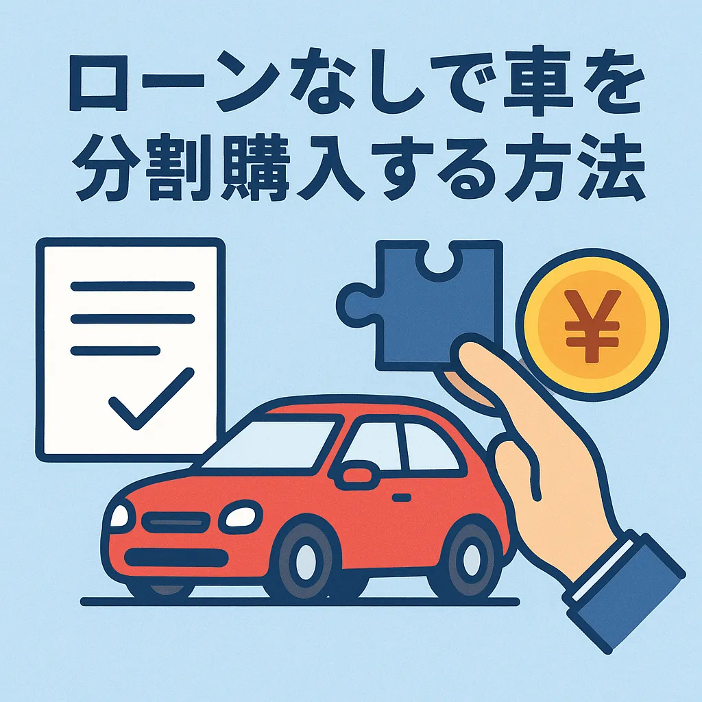 ローンなしで車を分割して買う方法と注意点